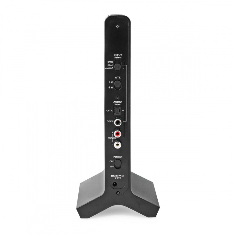 Nedis Draadloze TV-Koptelefoon | Wi-Fi | Over-Ear | Batterij 1 werkingstijd standaard verbruik: 480 min | 25 m | Digitale Audio | Laadstation | Zwart