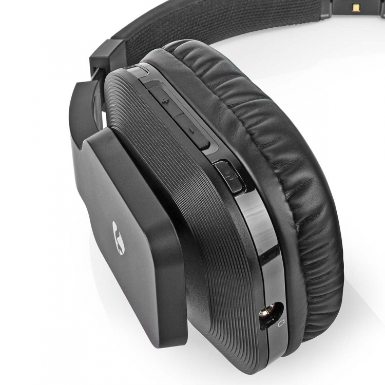 Nedis Draadloze TV-Koptelefoon | Wi-Fi | Over-Ear | Batterij 1 werkingstijd standaard verbruik: 480 min | 25 m | Digitale Audio | Laadstation | Zwart