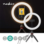 Nedis Ringlicht | 10 inch | 120 LED\'s | 2700 - 6700 K | Statief | Zwart Nedis Ringlicht | 10 inch | 120 LED\'s | 2700 - 6700 K | Statief | Zwart