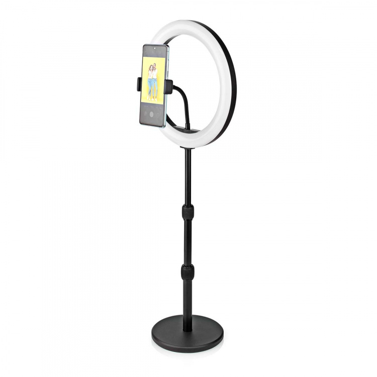Nedis Ringlicht | 10 inch | 120 LED\'s | 2700 - 6700 K | Bureau | Zwart