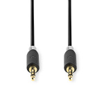 Nedis Stereo-Audiokabel | 3,5 mm Male | 3,5 mm Male | Verguld | 0.50 m | Rond | Antraciet | Doos Nedis Stereo-Audiokabel | 3,5 mm Male | 3,5 mm Male | Verguld | 0.50 m | Rond | Antraciet | Doos