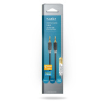 Nedis Stereo-Audiokabel | 3,5 mm Male | 3,5 mm Male | Verguld | 0.50 m | Rond | Antraciet | Doos Nedis Stereo-Audiokabel | 3,5 mm Male | 3,5 mm Male | Verguld | 0.50 m | Rond | Antraciet | Doos
