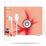 Nedis Stroomkabel | Type F (CEE 7/7) Male | IEC-320-C13 | Gehoekt | Recht | Vernikkeld | 10.0 m | Rond | PVC | Wit | Doos Nedis Stroomkabel | Type F (CEE 7/7) Male | IEC-320-C13 | Gehoekt | Recht | Vernikkeld | 10.0 m | Rond | PVC | Wit | Doos