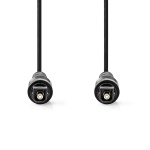 Nedis Optische Audiokabel | TosLink Male | TosLink Male | 3.00 m | Rond | PVC | Zwart | Envelop