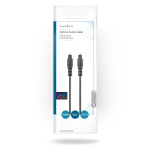 Nedis Optische Audiokabel | TosLink Male | TosLink Male | 3.00 m | Rond | PVC | Zwart | Envelop