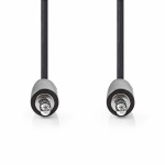 Nedis Stereo-Audiokabel | 3,5 mm Male | 3,5 mm Male | Vernikkeld | 5.00 m | Rond | Zwart | Doos