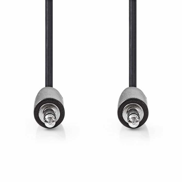 Nedis Stereo-Audiokabel | 3,5 mm Male | 3,5 mm Male | Vernikkeld | 5.00 m | Rond | Zwart | Doos