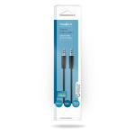 Nedis Stereo-Audiokabel | 3,5 mm Male | 3,5 mm Male | Vernikkeld | 5.00 m | Rond | Zwart | Doos