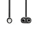 Nedis Stereo-Audiokabel | 3,5 mm Male | 2x 3,5 mm Female | Vernikkeld | 0.20 m | Rond | Doos Nedis Stereo-Audiokabel | 3,5 mm Male | 2x 3,5 mm Female | Vernikkeld | 0.20 m | Rond | Doos