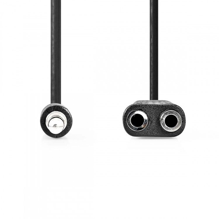 Nedis Stereo-Audiokabel | 3,5 mm Male | 2x 3,5 mm Female | Vernikkeld | 0.20 m | Rond | Doos Nedis Stereo-Audiokabel | 3,5 mm Male | 2x 3,5 mm Female | Vernikkeld | 0.20 m | Rond | Doos