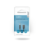 Nedis Stereo-Audiokabel | 3,5 mm Male | 2x 3,5 mm Female | Vernikkeld | 0.20 m | Rond | Doos Nedis Stereo-Audiokabel | 3,5 mm Male | 2x 3,5 mm Female | Vernikkeld | 0.20 m | Rond | Doos