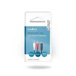 Nedis Stereo-Audiokabel | 2x RCA Male | 3,5 mm Female | Vernikkeld | 0.20 m | Rond | Doos Nedis Stereo-Audiokabel | 2x RCA Male | 3,5 mm Female | Vernikkeld | 0.20 m | Rond | Doos