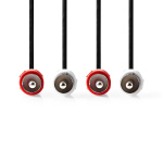 Nedis Stereo-Audiokabel | 2x RCA Male | 2x RCA Male | Vernikkeld | 5.00 m | Rond | Zwart | Doos Nedis Stereo-Audiokabel | 2x RCA Male | 2x RCA Male | Vernikkeld | 5.00 m | Rond | Zwart | Doos