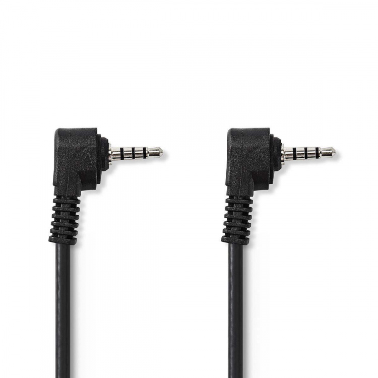 Nedis Audio-Videokabel | 3,5 mm Male | 3,5 mm Male | Vernikkeld | 2.00 m | Rond | PVC | Zwart Nedis Audio-Videokabel | 3,5 mm Male | 3,5 mm Male | Vernikkeld | 2.00 m | Rond | PVC | Zwart