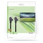 Nedis SCART-Kabel | SCART Male | SCART Male | Vernikkeld | 480p | 2.00 m | Rond | PVC | Zwart | Doos