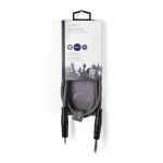 Nedis Stereo-Audiokabel | 6,35 mm Male | 3,5 mm Male | Vernikkeld | 1.50 m | Rond | Donkergrijs | Kartonnen Sleeve Nedis Stereo-Audiokabel | 6,35 mm Male | 3,5 mm Male | Vernikkeld | 1.50 m | Rond | Donkergrijs | Kartonnen Sleeve