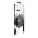 Nedis Stereo-Audiokabel | 6,35 mm Male | 3,5 mm Male | Vernikkeld | 3.00 m | Rond | Donkergrijs | Kartonnen Sleeve Nedis Stereo-Audiokabel | 6,35 mm Male | 3,5 mm Male | Vernikkeld | 3.00 m | Rond | Donkergrijs | Kartonnen Sleeve