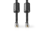 Nedis Stereo-Audiokabel | 3,5 mm Male | 3,5 mm Male | Verguld | 5.00 m | Rond | Antraciet | Clamshell Nedis Stereo-Audiokabel | 3,5 mm Male | 3,5 mm Male | Verguld | 5.00 m | Rond | Antraciet | Clamshell