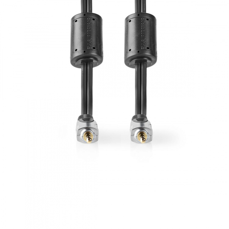 Nedis Stereo-Audiokabel | 3,5 mm Male | 3,5 mm Male | Verguld | 5.00 m | Rond | Antraciet | Clamshell Nedis Stereo-Audiokabel | 3,5 mm Male | 3,5 mm Male | Verguld | 5.00 m | Rond | Antraciet | Clamshell