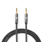 Nedis Stereo-Audiokabel | 3,5 mm Male | 3,5 mm Male | Verguld | 5.00 m | Rond | Grijs / Gun Metal Grijs | Cover Window Box Nedis Stereo-Audiokabel | 3,5 mm Male | 3,5 mm Male | Verguld | 5.00 m | Rond | Grijs / Gun Metal Grijs | Cover Window Box