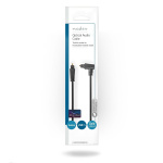 Nedis Optische Audiokabel | TosLink Male | TosLink Male | Draaibaar | 2.00 m | Rond | PVC | Zwart | Envelop