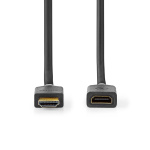 Nedis High Speed ​​HDMI™-Kabel met Ethernet | HDMI™ Connector | HDMI™ Output | 4K@60Hz | ARC | 18 Gbps | 3.00 m | Rond | PVC | Antraciet | Doos