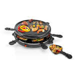 Nedis Gourmet / Raclette | Grill | 6 Personen | Spatel | Anti-aanbak laag | Rond