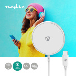 Nedis Draadloze Oplader | 5 / 7.5 / 10 / 15 W | 1.0 / 1.1 / 1.67 / 2 A | Inclusief kabel | USB Type-C™ | 1.00 m Nedis Draadloze Oplader | 5 / 7.5 / 10 / 15 W | 1.0 / 1.1 / 1.67 / 2 A | Inclusief kabel | USB Type-C™ | 1.00 m