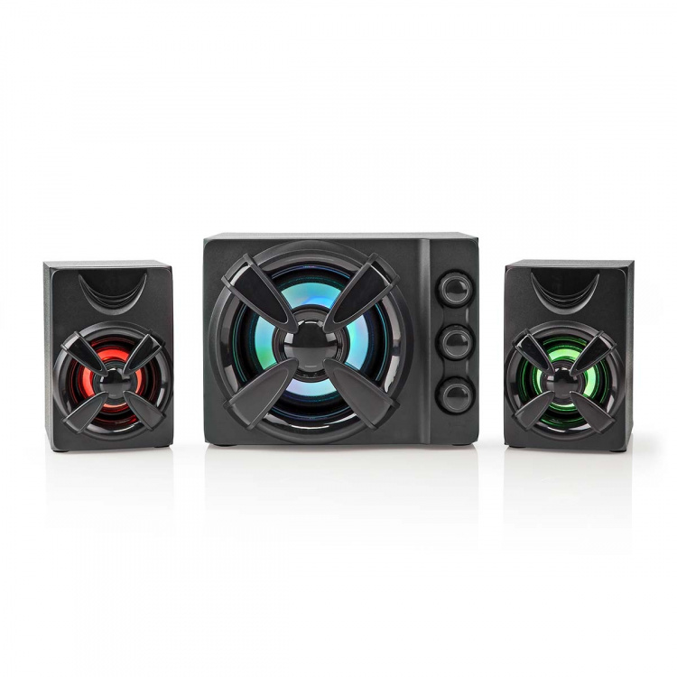 Nedis Gaming Speaker | Speaker-kanalen: 2.1 | USB Gevoed | 3,5 mm Male | 33 W | LED | Volumebediening Nedis Gaming Speaker | Speaker-kanalen: 2.1 | USB Gevoed | 3,5 mm Male | 33 W | LED | Volumebediening