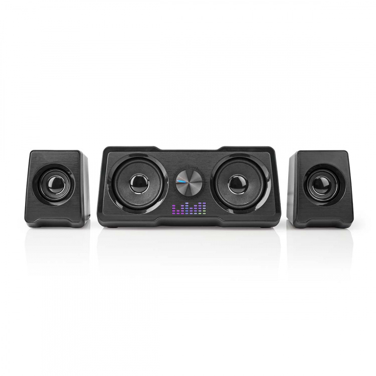 Nedis Gaming Speaker | Speaker-kanalen: 2.2 | USB Gevoed | 3,5 mm Male | 48 W | LED | Volumebediening Nedis Gaming Speaker | Speaker-kanalen: 2.2 | USB Gevoed | 3,5 mm Male | 48 W | LED | Volumebediening