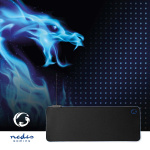 Nedis Gaming Muismat | Microfiber / Rubberen | Zwart