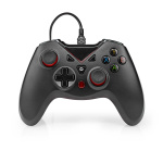 Nedis Gamepad | USB Type-A | USB Gevoed | PC | Aantal knoppen: 12 | Kabellengte: 1.60 m | Zwart