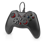 Nedis Gamepad | USB Type-A | USB Gevoed | PC | Aantal knoppen: 12 | Kabellengte: 1.60 m | Zwart