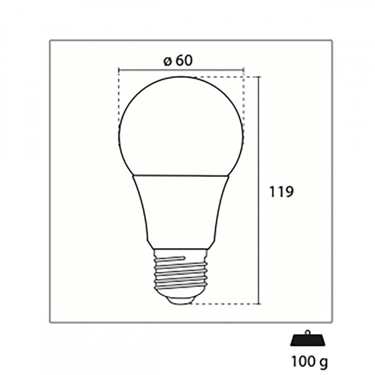 Century LED-Lamp E27 Bol 12 W 1280 lm 3000 K