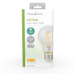 Nedis LED-Filamentlamp E27 | A60 | 4 W | 470 lm | 2700 K | Warm Wit | Retrostijl | 1 Stuks