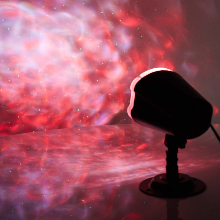 Nedis Decoratieve Verlichting | LED- en laserprojector | Kleurrijke LED en groene laser | Binnen & Buiten | Afstandsbediening