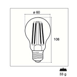 Century LED Filament Lamp E27 11 W 1521 lm 4000 K