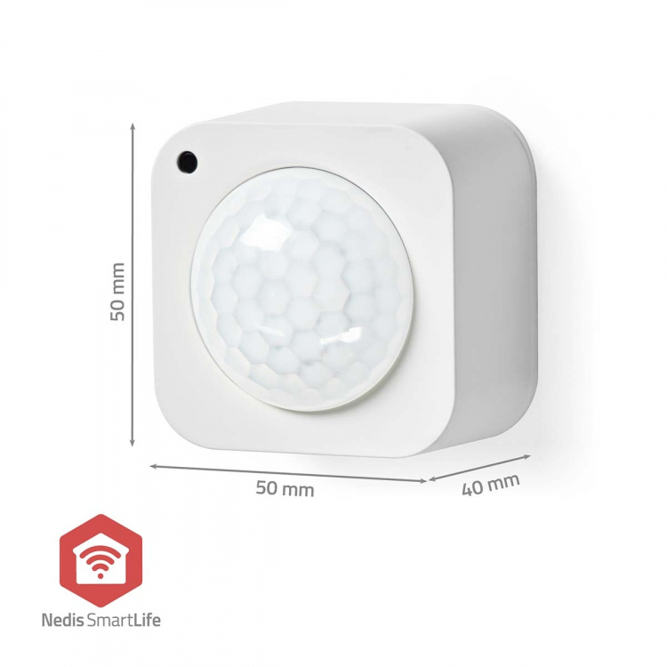 Nedis SmartLife Bewegingssensor | Lichtsensor | Zigbee 3.0 | Batterij Gevoed / USB Gevoed | Detectiehoek: 100 ° | Detectiebereik: 7 m | Max. batterijduur: 24 Maanden | Wit