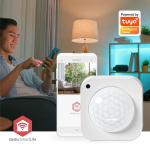 Nedis SmartLife Bewegingssensor | Lichtsensor | Zigbee 3.0 | Batterij Gevoed / USB Gevoed | Detectiehoek: 100 ° | Detectiebereik: 7 m | Max. batterijduur: 24 Maanden | Wit