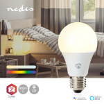 Nedis SmartLife Multicolour Lamp | E27 | 806 lm | 9 W | RGB / Warm tot Koel Wit | 2200 - 6500 K | Android™ / IOS | Peer | 1 Stuks