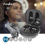 Nedis Volledig Draadloze Oordopjes | Bluetooth® | Maximale batterijduur: 5 uur | Aanraakbediening | Charging case | Ingebouwde microfoon | Ondersteuning voor spraakbesturing | Ruisonderdrukking | Zwart Nedis Volledig Draadloze Oordopjes | Bluetooth® | Maximale batterijduur: 5 uur | Aanraakbediening | Charging case | Ingebouwde microfoon | Ondersteuning voor spraakbesturing | Ruisonderdrukking | Zwart