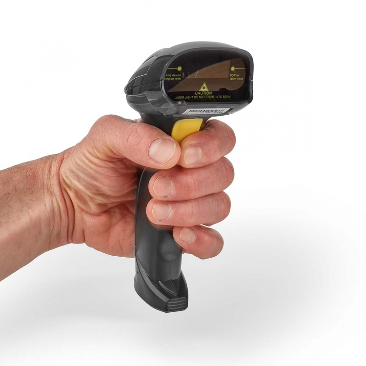 Nedis Barcodescanner | Laser | Bedraad | 1D Lineair | USB Gevoed | USB 2.0