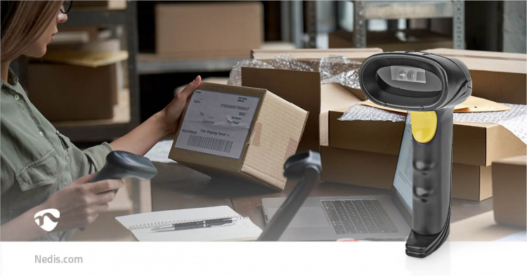 Nedis Barcodescanner | CMOS | Bedraad | 1D Lineair / 2D/QR | USB Gevoed | USB 2.0