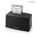 Nedis Docking Station voor Harde Schijf | USB 3.2 Gen1 | USB Type-A | 1 Schijf | 2.5 / 3.5 