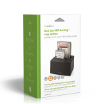 Nedis Docking Station voor Harde Schijf | USB 3.2 Gen1 | USB Type-A | 2 Schijven | 2.5 / 3.5  Nedis Docking Station voor Harde Schijf | USB 3.2 Gen1 | USB Type-A | 2 Schijven | 2.5 / 3.5