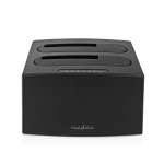 Nedis Docking Station voor Harde Schijf | USB 3.2 Gen1 | USB Type-A | 2 Schijven | 2.5 / 3.5  Nedis Docking Station voor Harde Schijf | USB 3.2 Gen1 | USB Type-A | 2 Schijven | 2.5 / 3.5