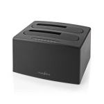 Nedis Docking Station voor Harde Schijf | USB 3.2 Gen1 | USB Type-A | 2 Schijven | 2.5 / 3.5  Nedis Docking Station voor Harde Schijf | USB 3.2 Gen1 | USB Type-A | 2 Schijven | 2.5 / 3.5