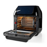 Nedis Heteluchtfriteuse | 12 l | Tijdschakelaar: 60 min | Aantal vooraf ingestelde programma\'s: 9 | Digitaal | Zwart Nedis Heteluchtfriteuse | 12 l | Tijdschakelaar: 60 min | Aantal vooraf ingestelde programma\'s: 9 | Digitaal | Zwart