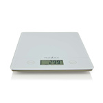Nedis Keukenweegschaal | Digitaal | Glas / Kunststof | CR 2032 Batterij | Wit