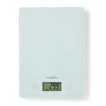 Nedis Keukenweegschaal | Digitaal | Glas / Kunststof | CR 2032 Batterij | Wit